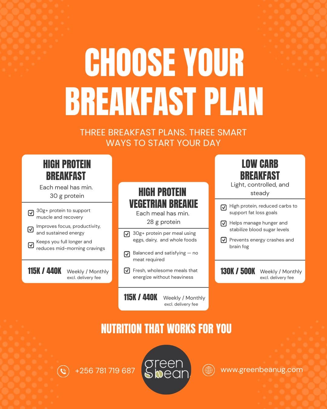 Choose Your Breakfast Plan